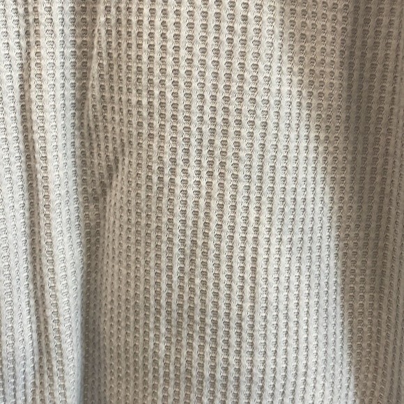 Loft Light Gray Waffle Henley Long Sleeve Top Size XL - Picture 3 of 8